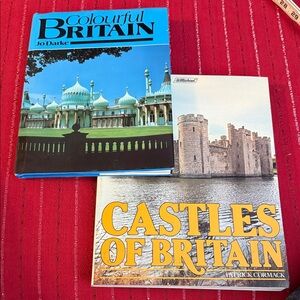 Vintage British Heritage Book set (1982): Colourful Britain & Castles of Britain